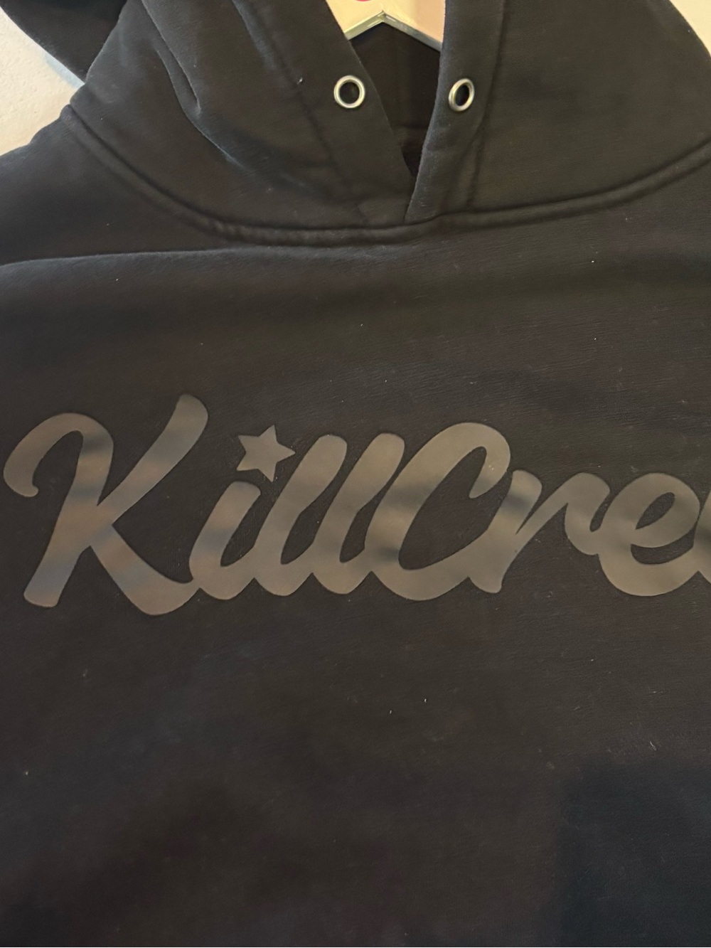 *FINAL PRICE* Kill Crew Oversized Lux "Script" Hoodie in Black - Picture 6 of 6